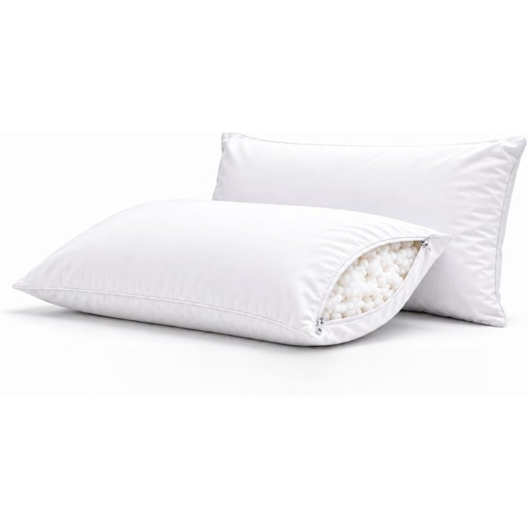 Kit 2 Travesseiros Antialérgicos Laváveis Extra Macios para Dormir