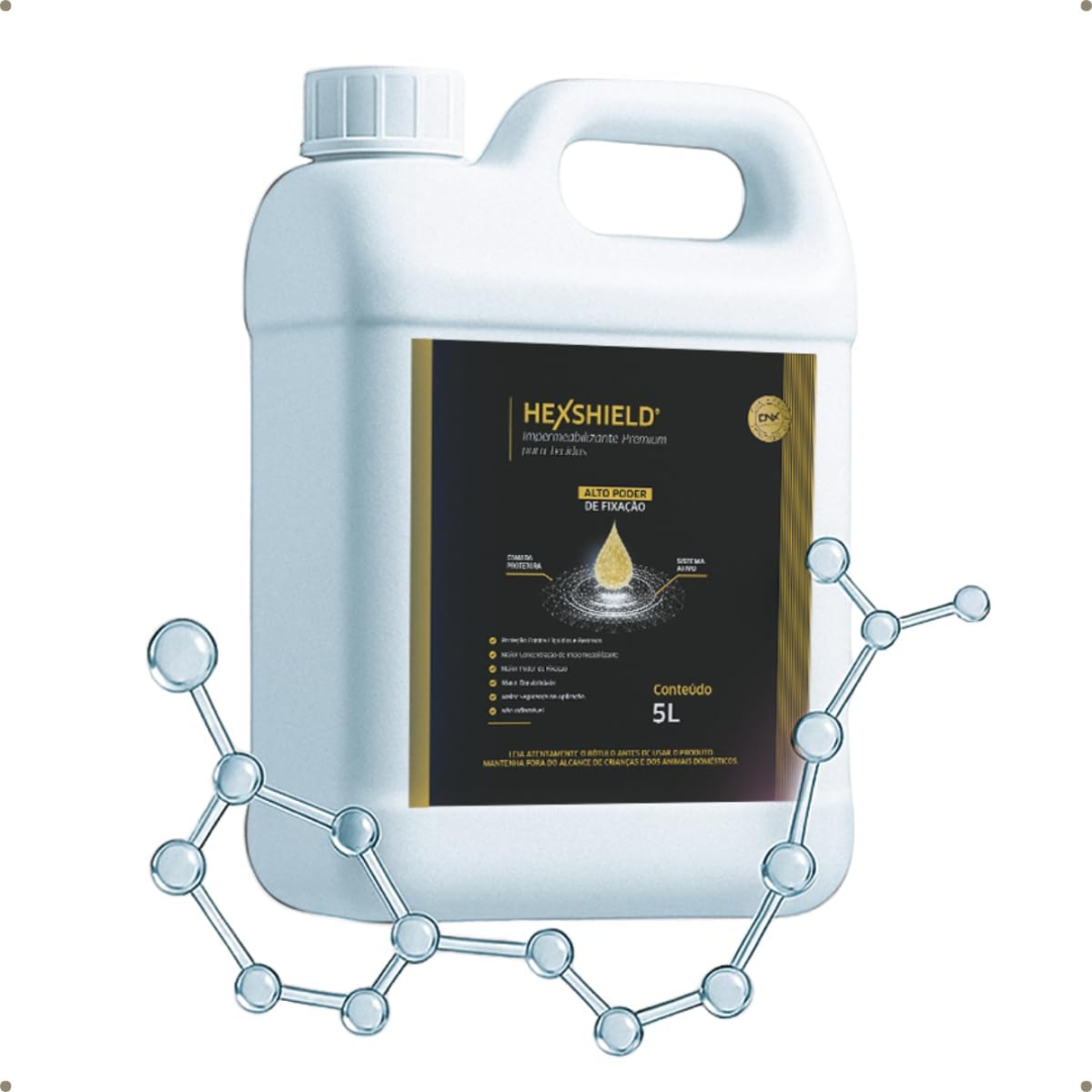 Proteção Impermeabilizante Sofás Tecidos Estofados Tecnologia Anti-manchas Alta Fixação HexShield 5L