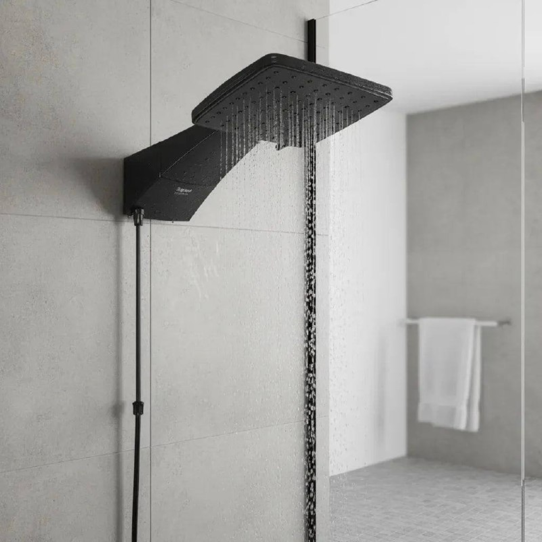 Chuveiro Zagonel Eletronico Quadratta 220v 7700w Preto 7.7 Kw