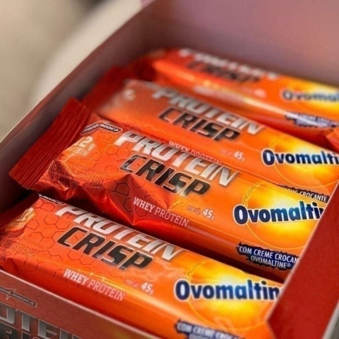 12 Unidades Barra de Proteína Crisp Bar Ovomaltine Integralmédica