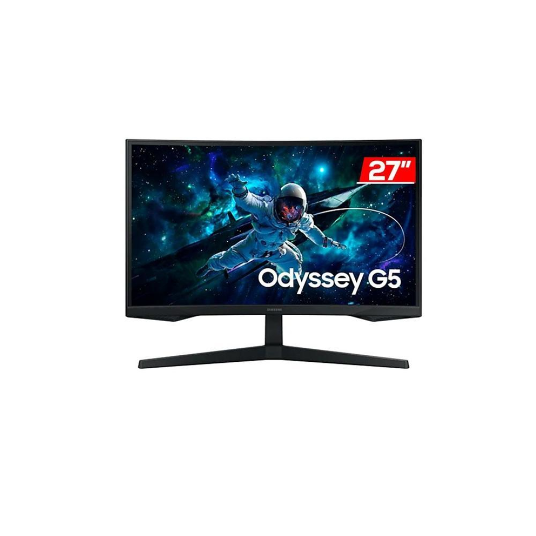 Monitor Samsung Odyssey G5 27" Qhd Va Ls27cg552elmzd 165Hz 1 (Mprt) Display Port Hdmi Headphone Usb-C