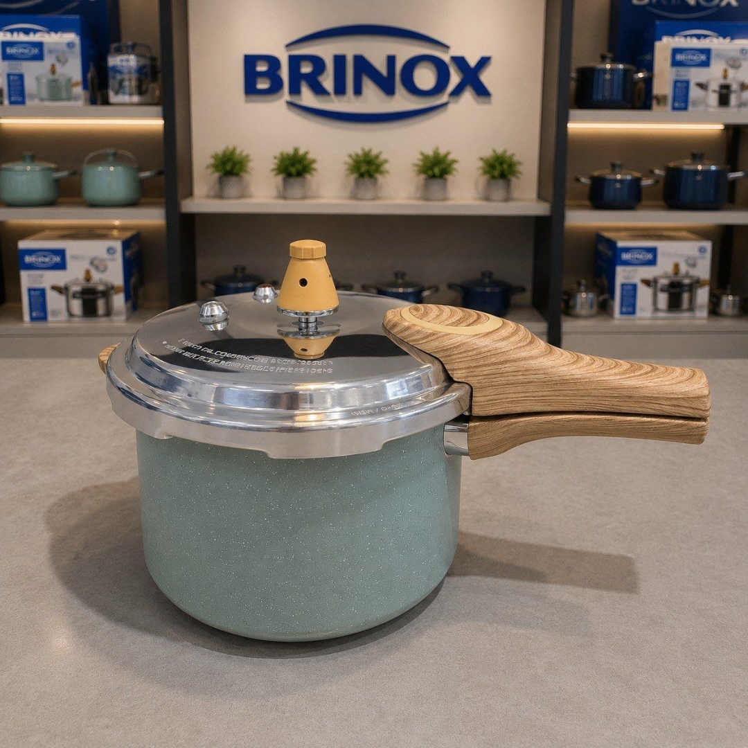 Panela De Pressão Brinox Indução Antiaderente Verde Botanika