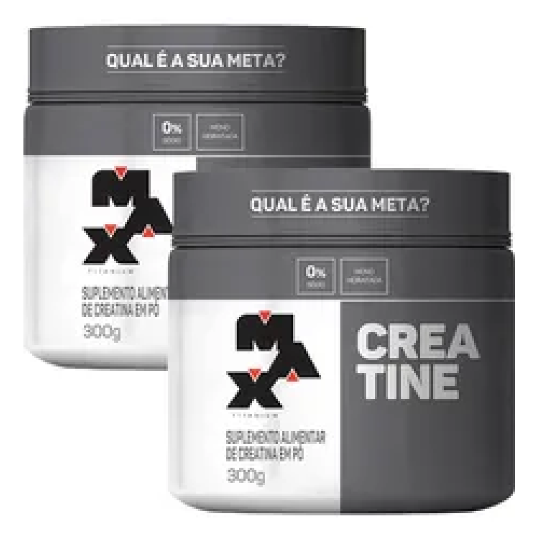 Kit com 2x Creatina 100% Max Titanium 300g
