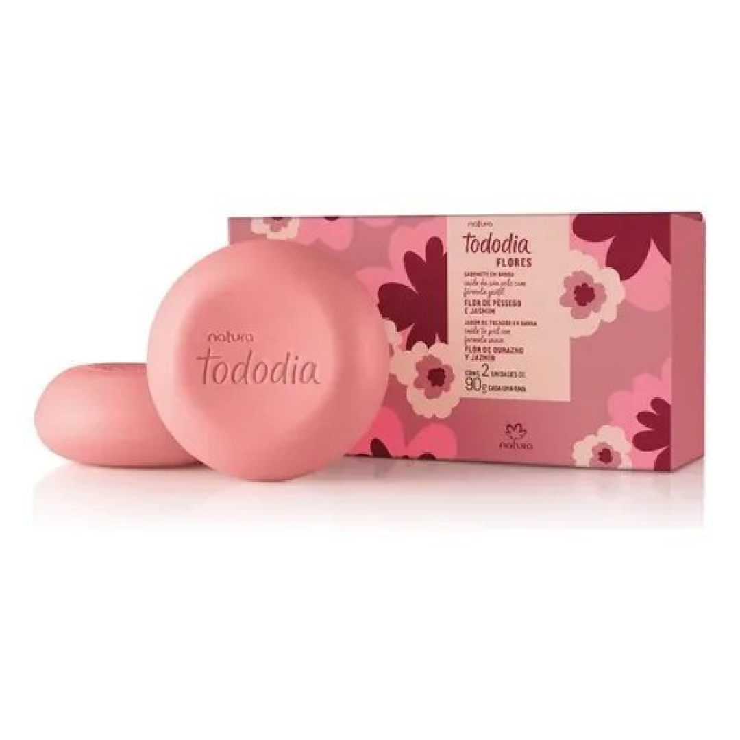 Sabonete Em Barra Natura Tododia Flores E Jasmim 2un 90g