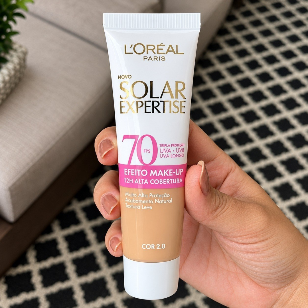 Protetor Solar Facial com Cor FPS 70 L'Oréal Paris Solar Expertise 30g