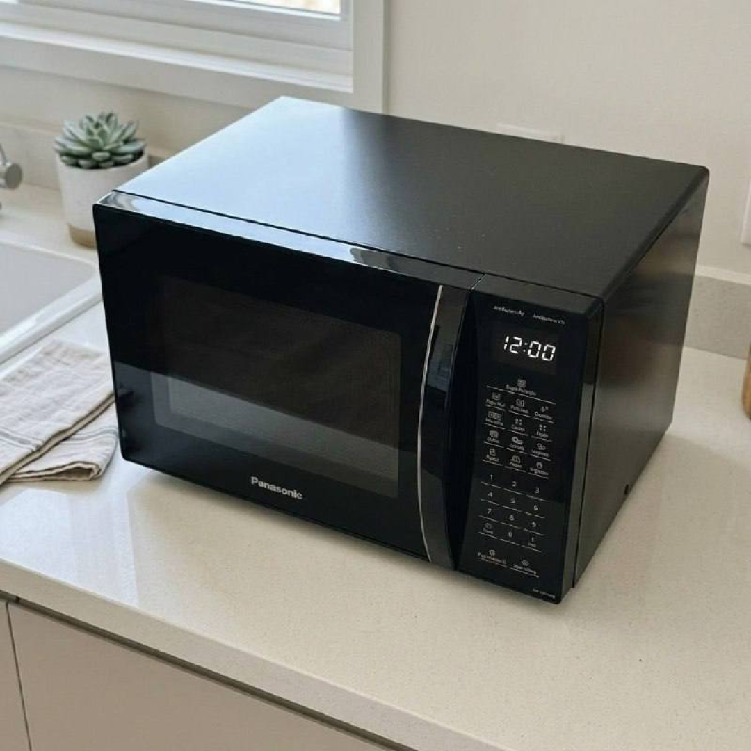 Microondas Panasonic Dupla Refeição 34L Black Glass - NN-ST66NBRU