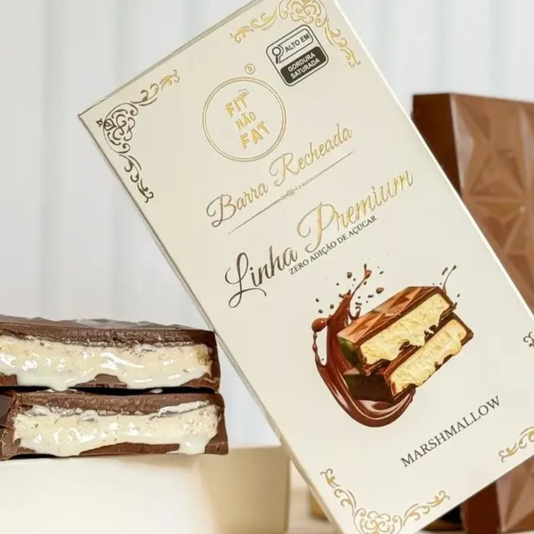 Super Barra De Marshmallow Zero Adição De Açúcar 180g