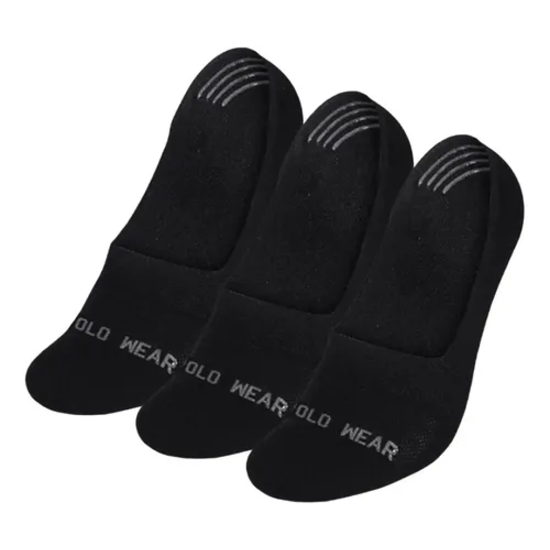 Kit com 3 Pares De Meias Sapatilha Polo Wear