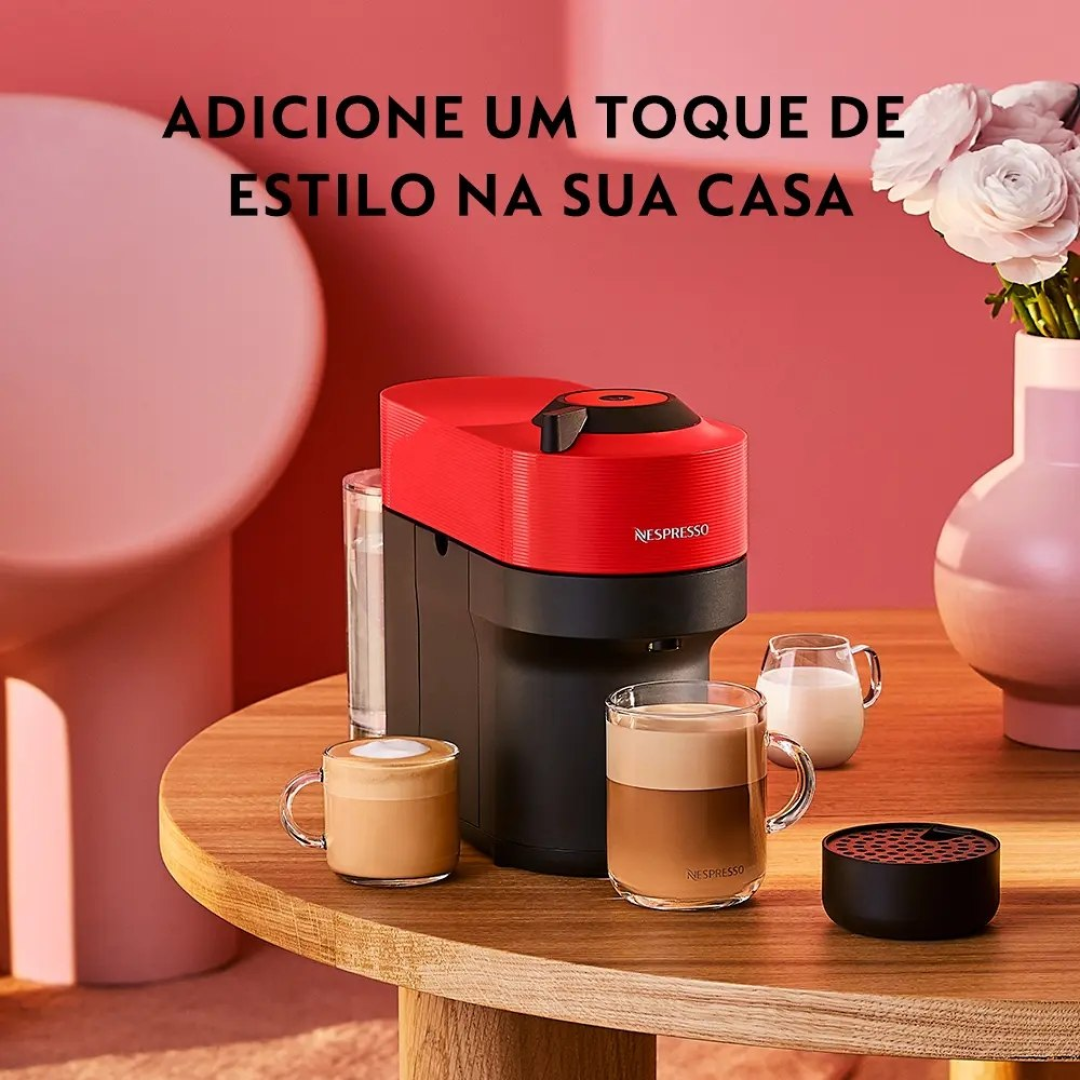 Cafeteira Nespresso Vertuo Pop Vermelho Pimenta