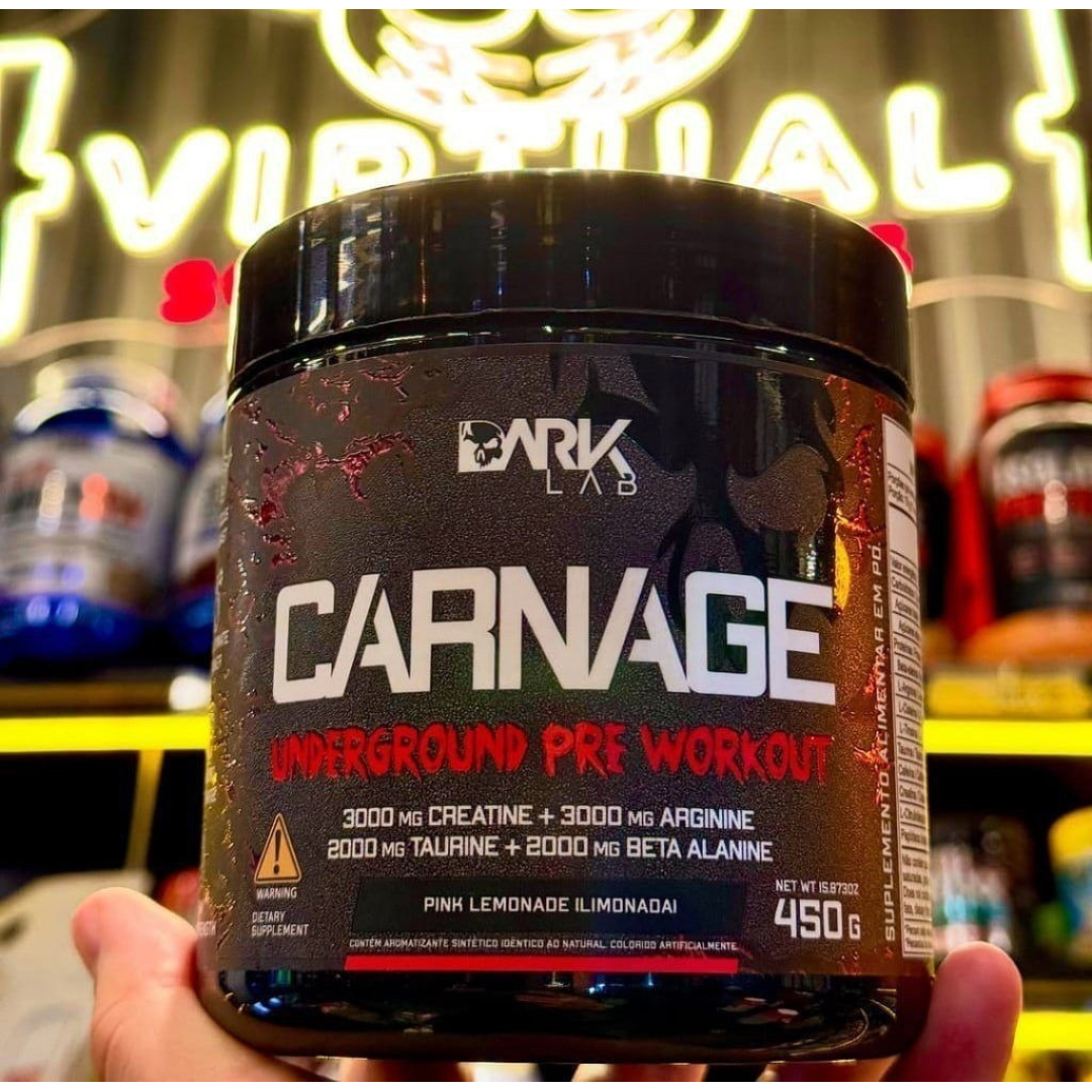 Pré Treino Carnage 450g com Creatina Dark Lab