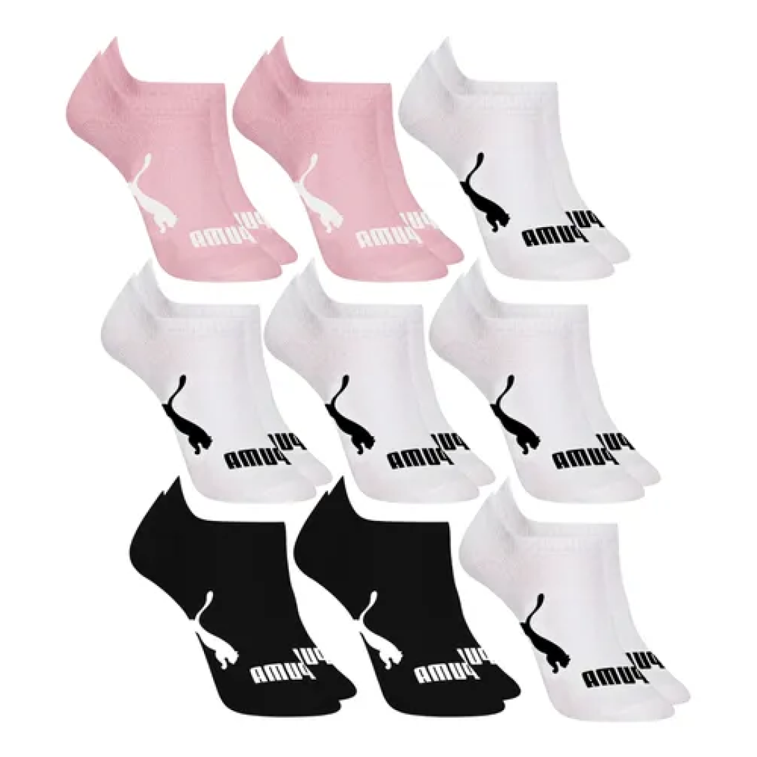 Kit com 9 Pares Meias Invisível Puma Sapatilha Soquete