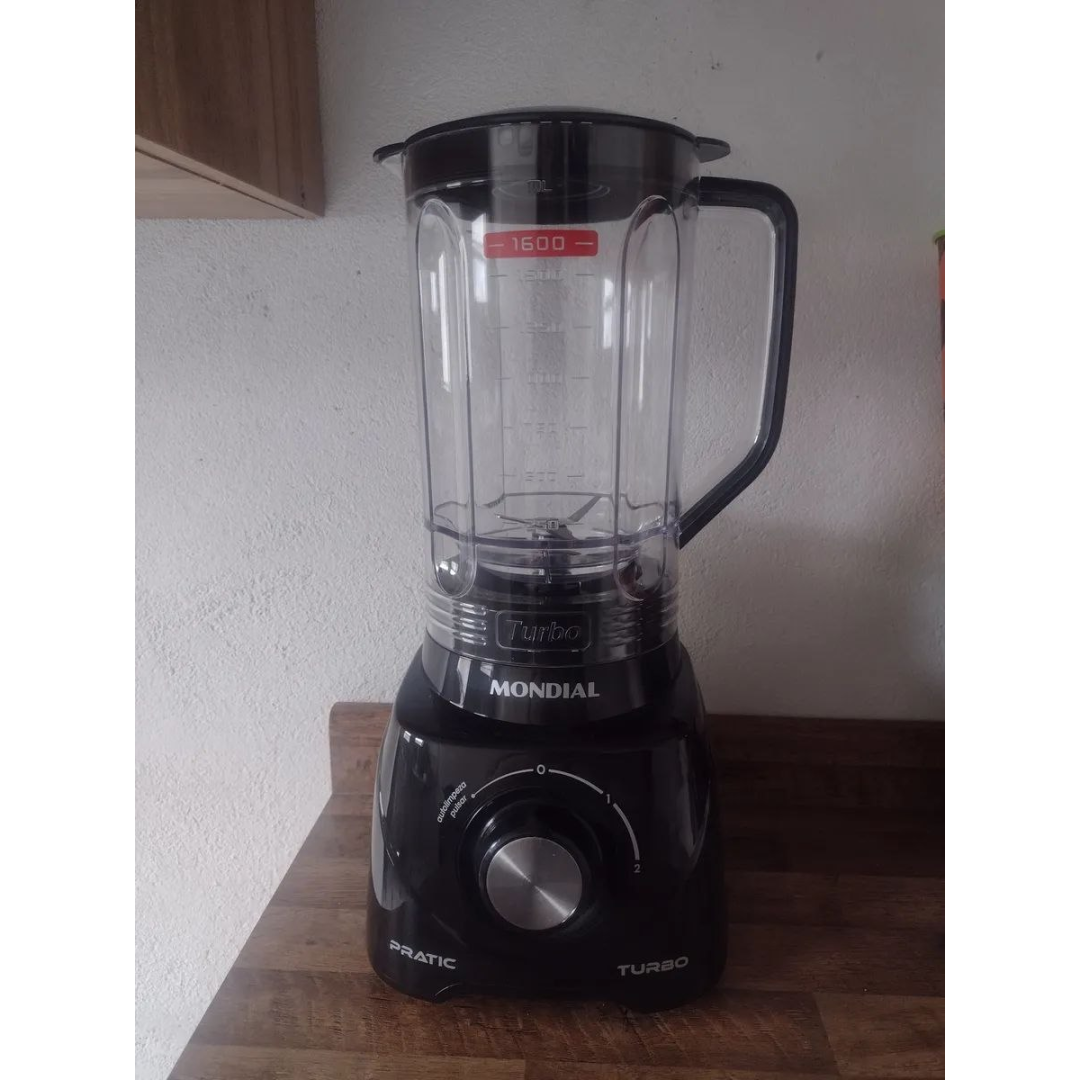 Liquidificador Pratic Turbo, Mondial, 550w - L-98-b Preto 220v