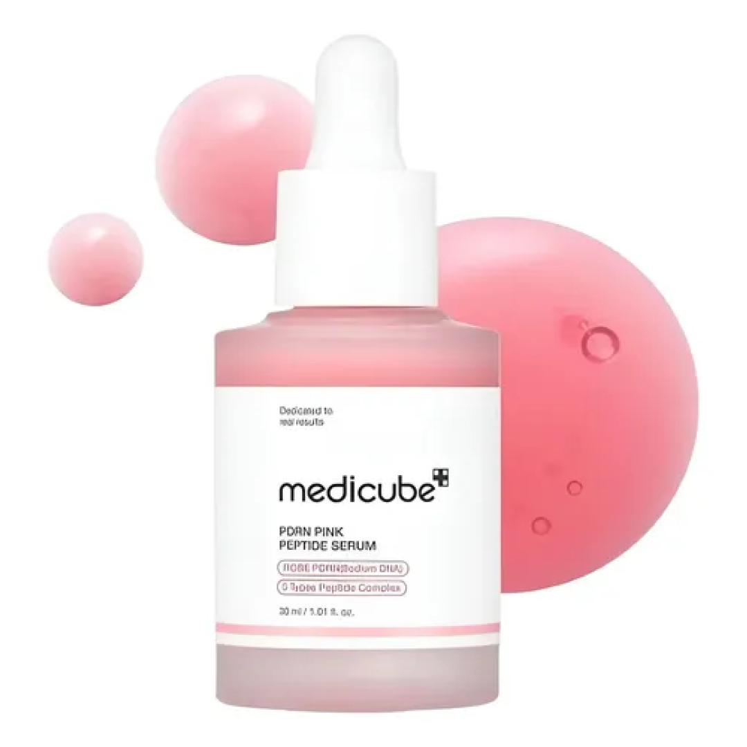 Sérum Facial Medicube PDRN Pink Peptide 30ml para Hidratação, Firmeza e Elasticidade