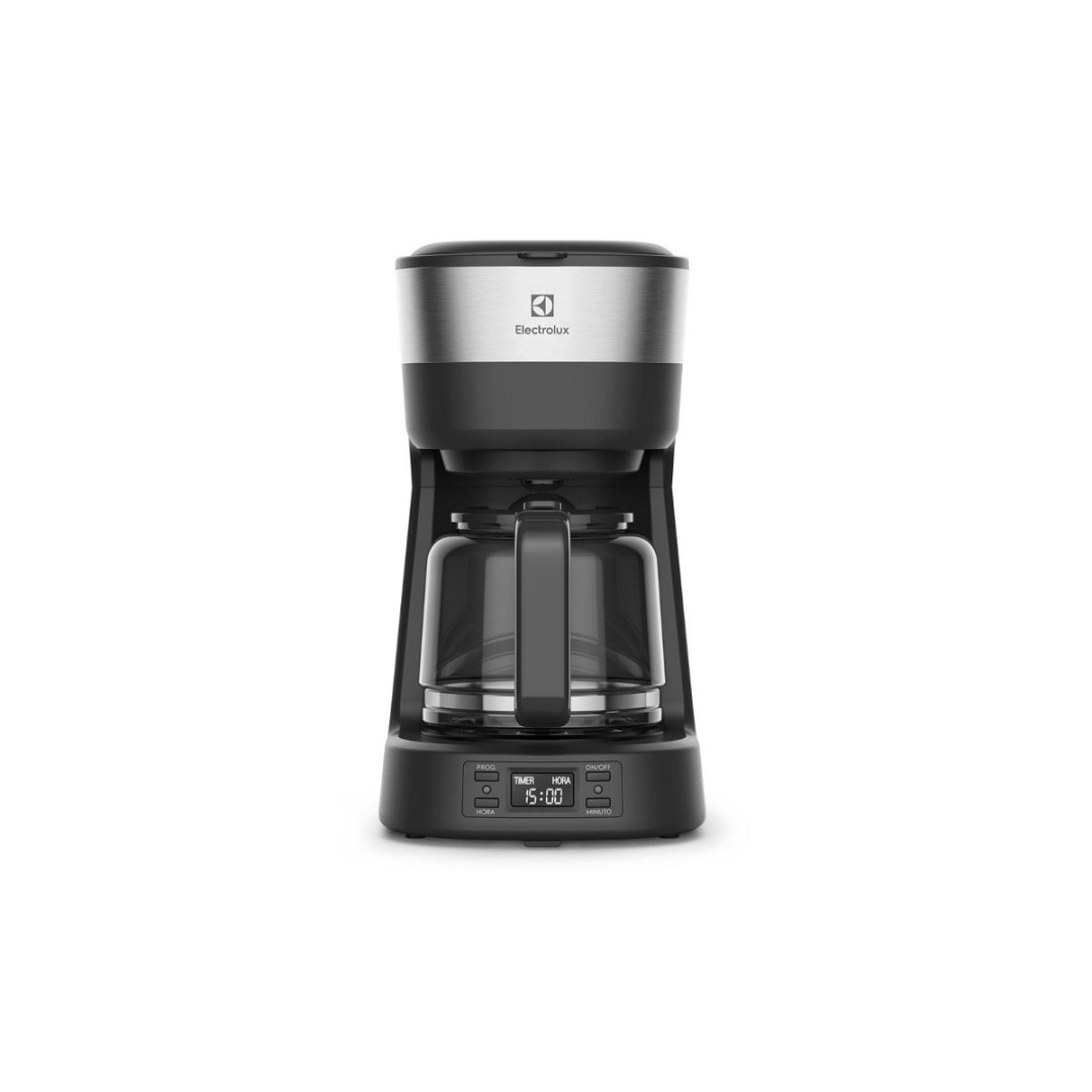 Cafeteira Elétrica Electrolux 30 Xícaras Experience Programável com Timer Cor Inox Preta (ECM25)