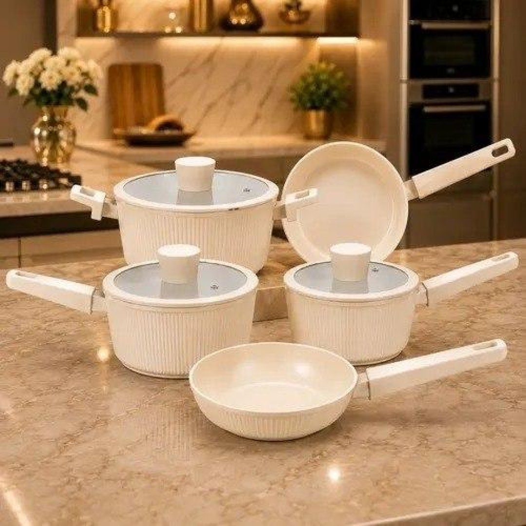 Jogo de Panelas Cerâmica 5 Peças Gourmet Maison Indução