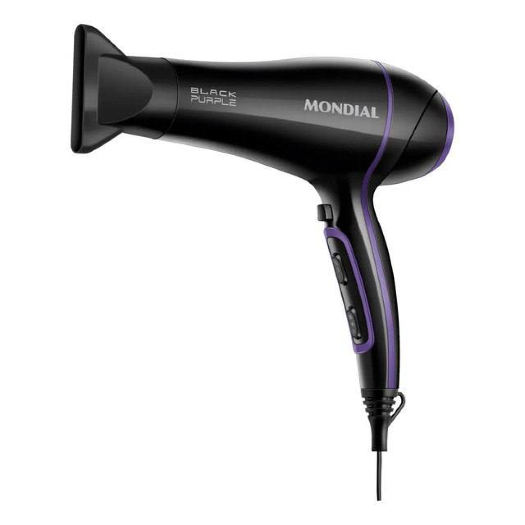 Secador De Cabelos, Mondial, 2000w - Scn-01 Preto/violeta 127v