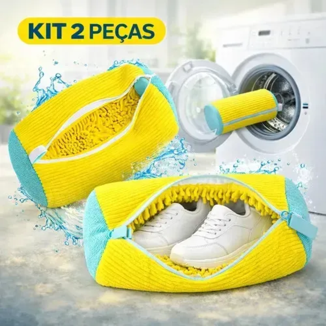 Kit com 2 Sacos Para Lavar Tênis