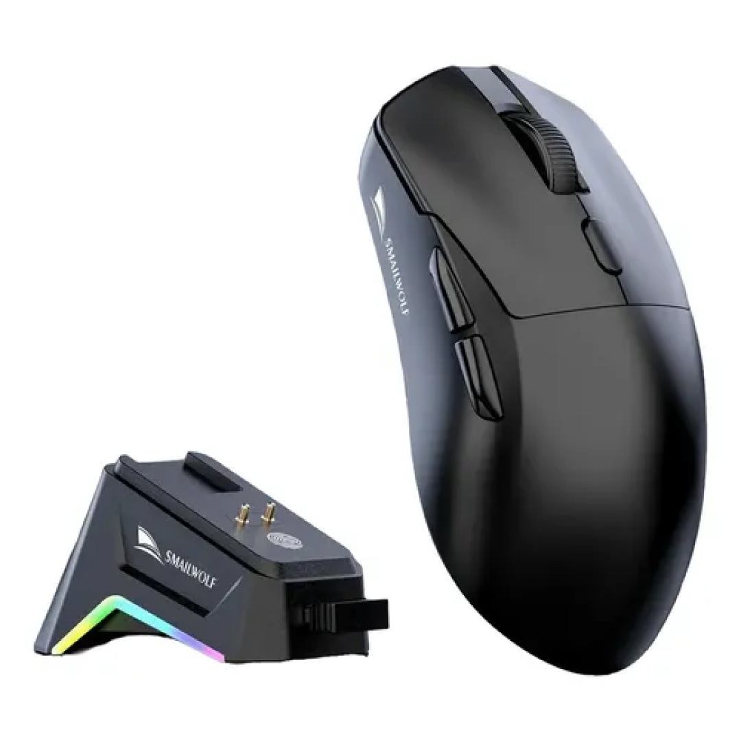 2X Mouse Gamer Sem Fio Smailwolf M3 Tri Mode Black Proplus