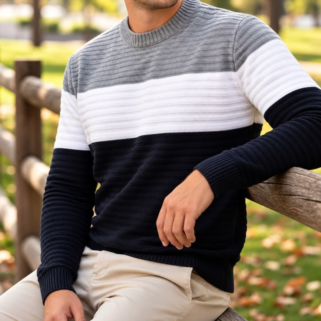 Suéter Blusa de Tricot Listrado (6 cores)
