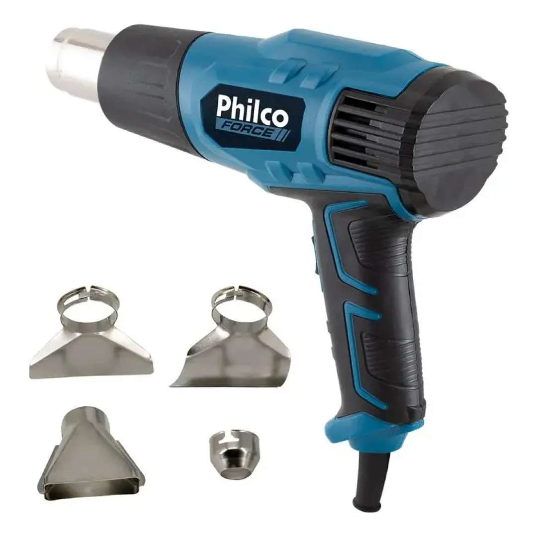 Soprador Térmico Philco Force Pst01 Azul 4 Ponteiras
