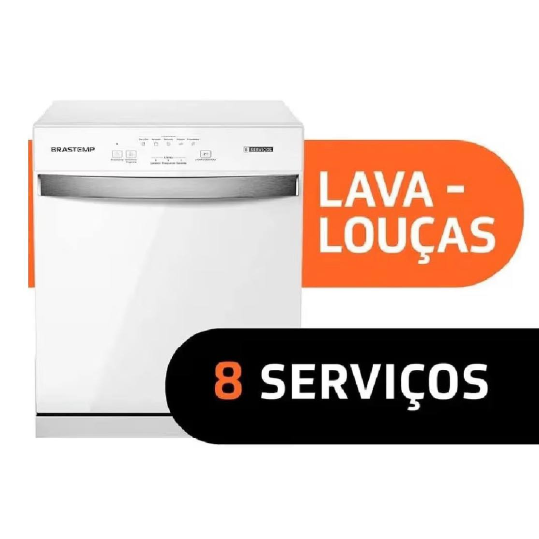 Lava Louças 8 Serviços Brastemp Branca - BLF08BB 110V