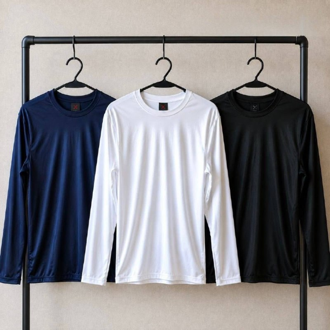 Kit Camisa Masculina Segunda Pele Proteção Solar Uv Dry Fit