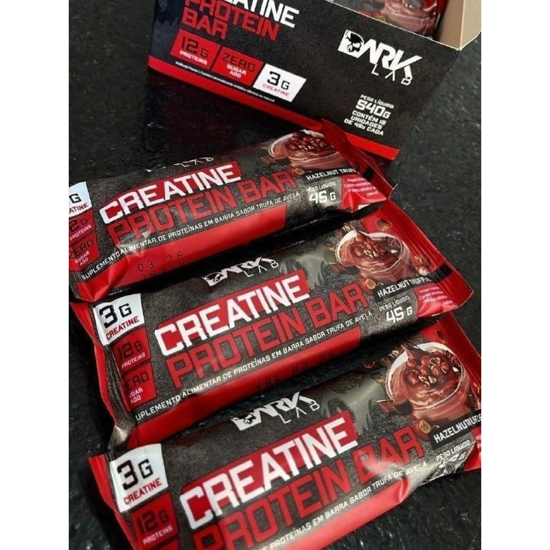 12 Unidades Creatine Protein Bar Dark Lab 45g
