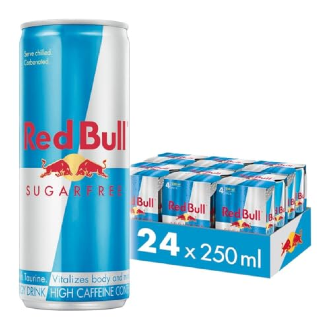 Pack de 24 Latas Red Bull Energético Zero Sem Açúcar 250ml