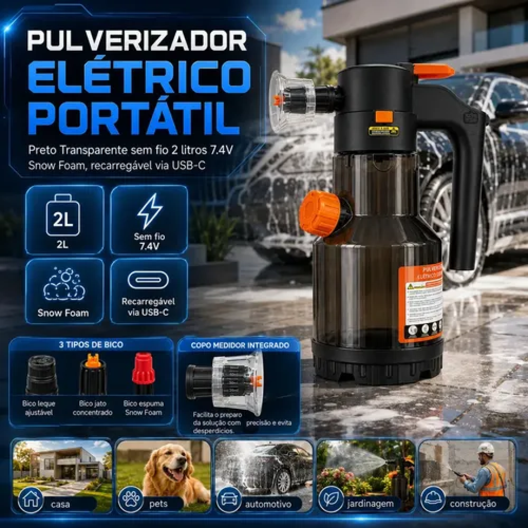 Pulverizador Elétrico de Espuma 2L
