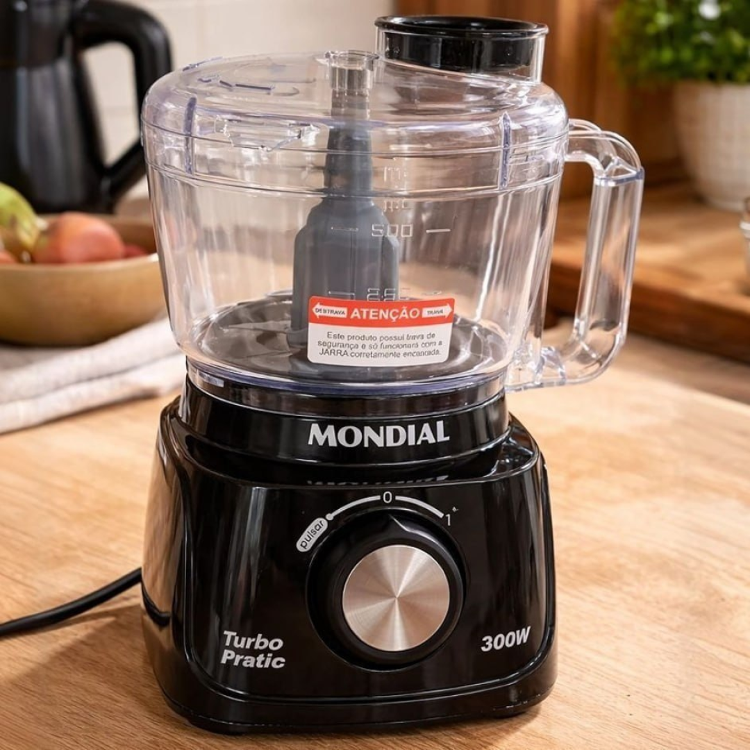 Mini Processador Mondial Turbo Pratic 300W 110V