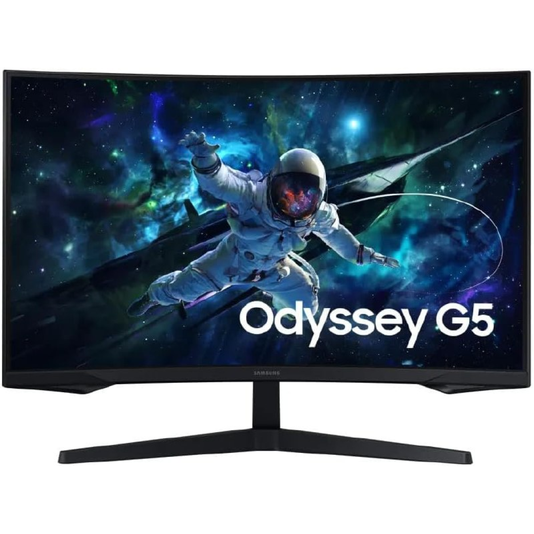 Monitor Gamer Samsung Odyssey G5 32'', Resolução QHD, Taxa de atualização de 165Hz & 1ms