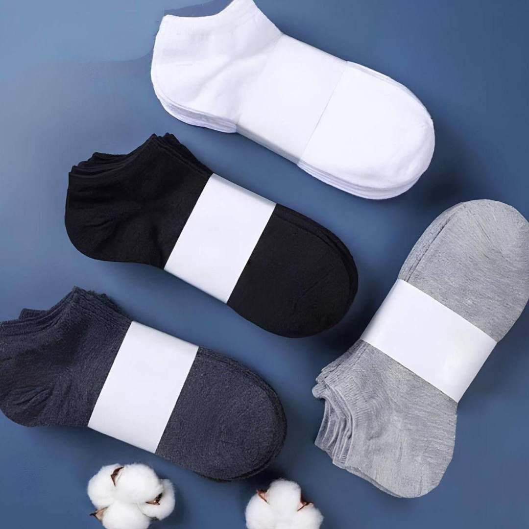 Kit com 24 Pares Meia Soquete Cano Curto