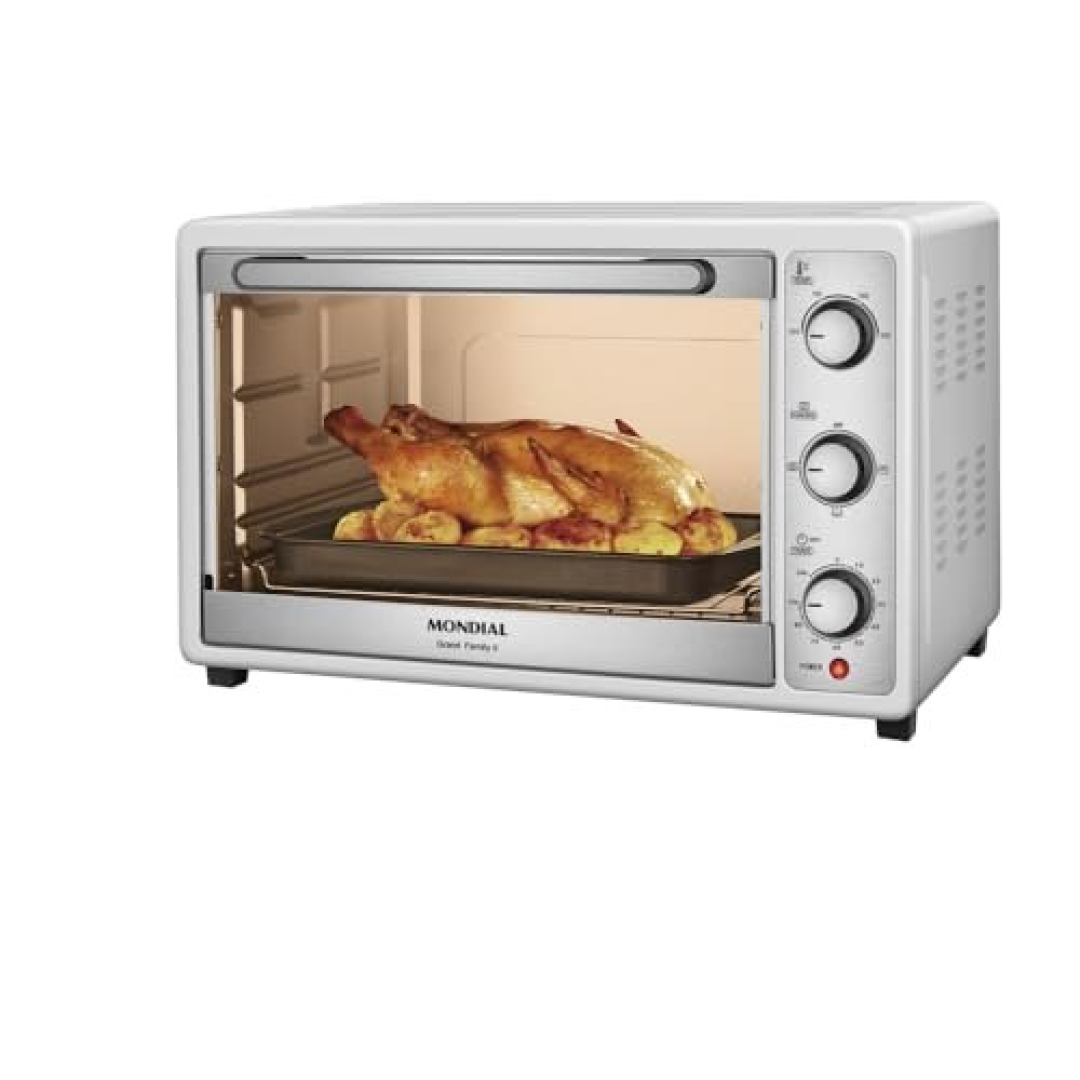Mondial Forno Elétrico 52L Grand Family Ii, Branco/Inox, 1800W, 110V Frn-52-W