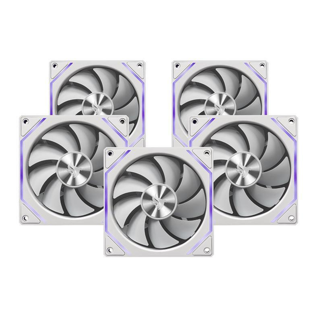 Kit Ventoinha Pichau Ventus Nx, Argb, 5x120mm, Branco, Pch-Vtnx5-Wh01