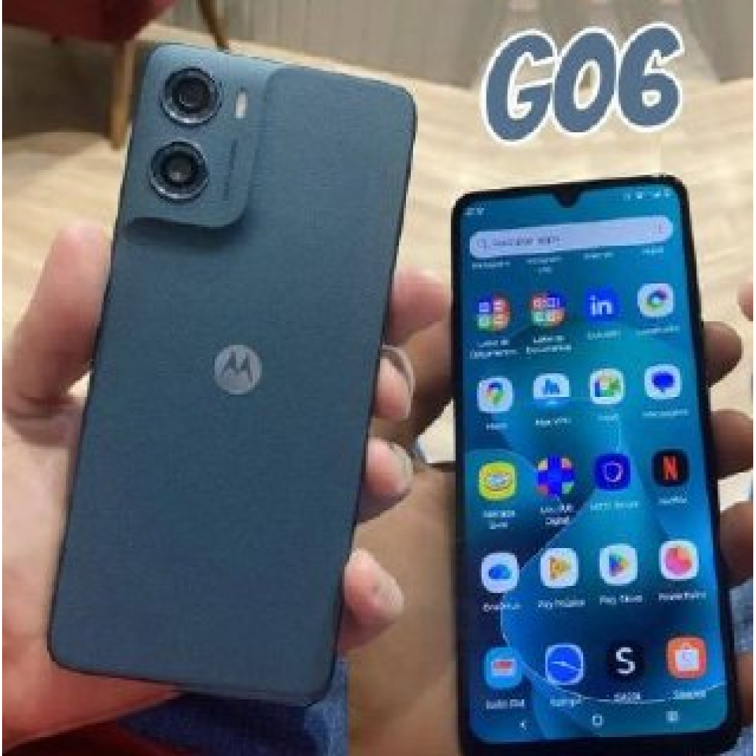Smartphone Motorola Moto G06 - 128gb 12gb (4gb Ram + 8gb Ram Boost) Camera 50mp Com Ai Bateria 5200 Mah Tela 6.9