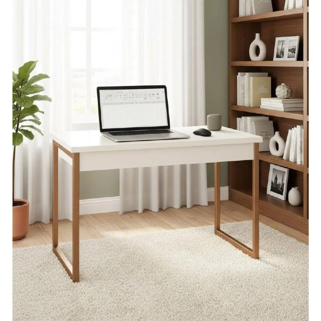 Mesa Home Office Escrivaninha Industrial Quarto Notebook