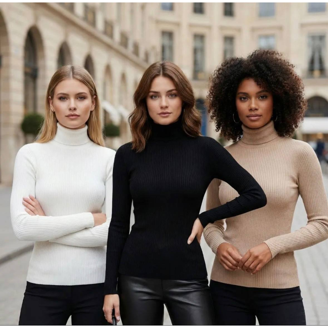 Kit 3 Blusa Cacharrel Feminina Casaco Blusa De Frio Tricô