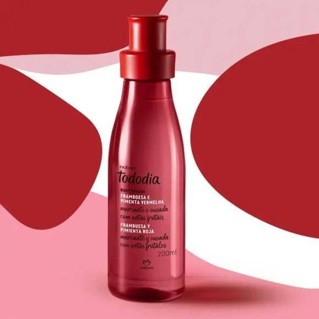 Body Splash Natura Tododia Framboesa E Pimenta Vermelha 200ml