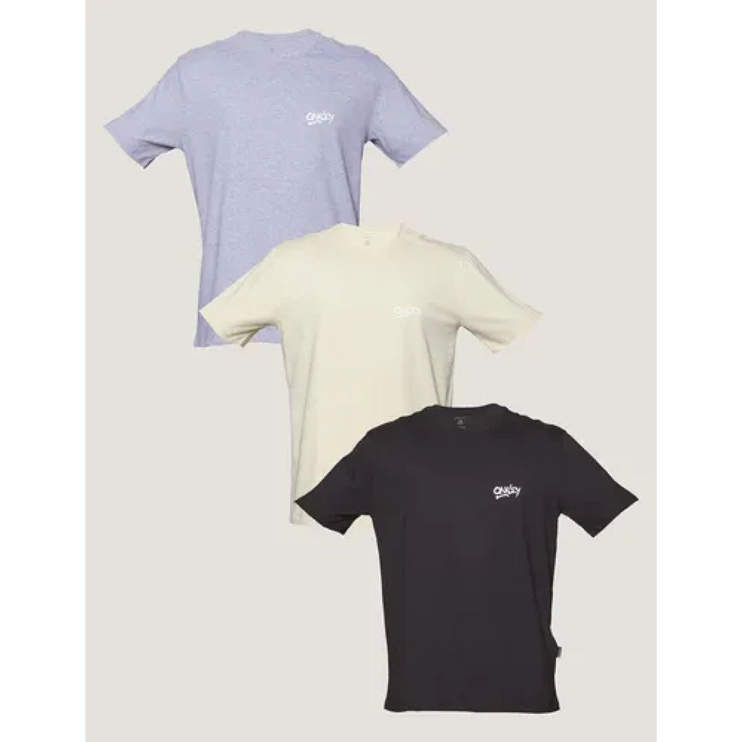Kit com 3 Camisetas Logo Grafitti Oakley Misselaneous