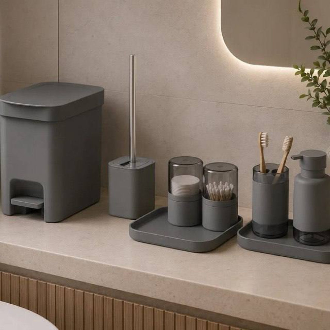 Kit Banheiro Lavabo Completo Dual Ou 8 Peças