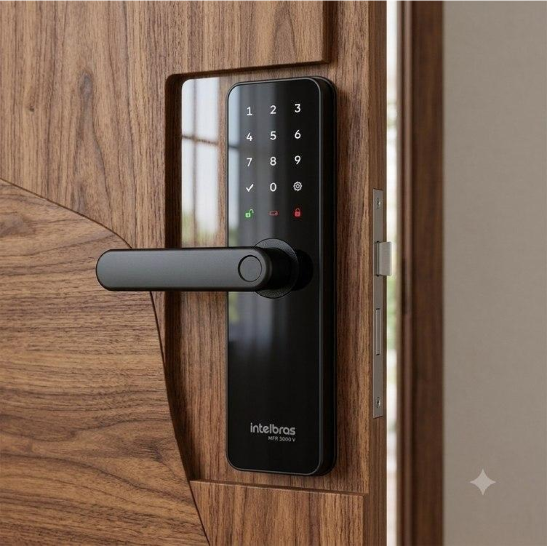 Fechadura Inteligente Intelbras MFR 3000 V com Maçaneta