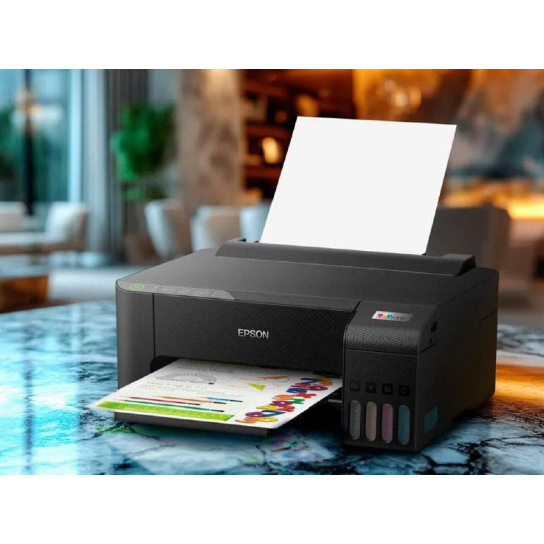 Impressora Epson Ecotank L1250 Tanque De Tinta Wi-fi Usb Preto Bivolt