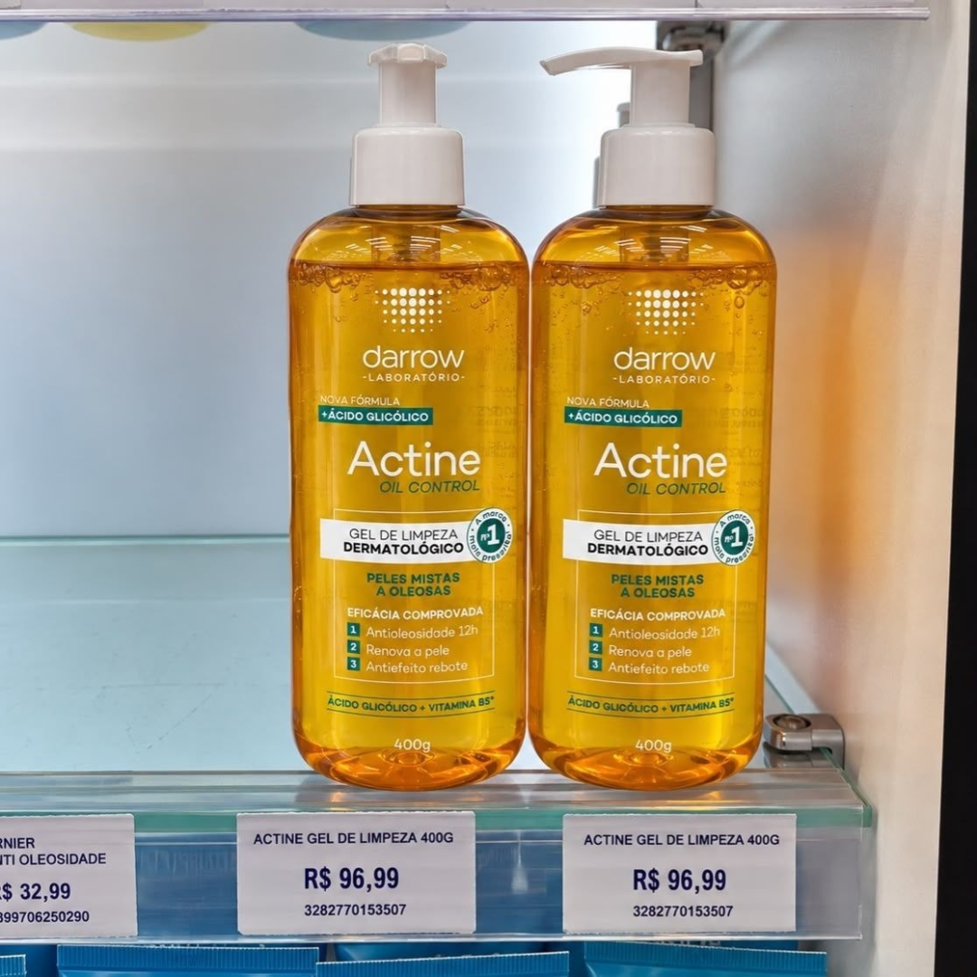 Gel de Limpeza Facial Darrow Actine Oil Control Oleosa 400g
