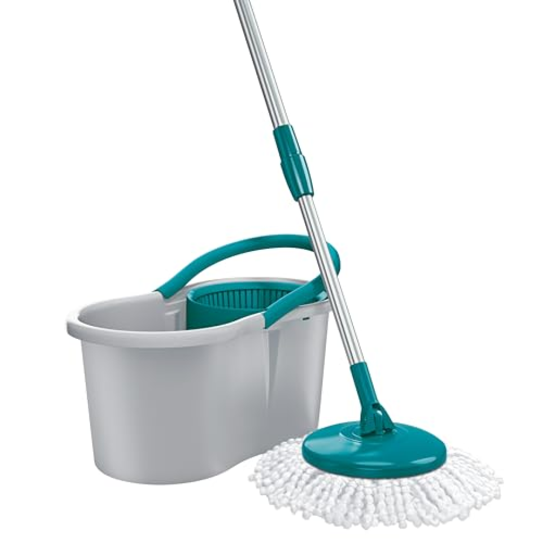 Mop Giratório + Balde 8 Litros Flash Limp 1 Refil