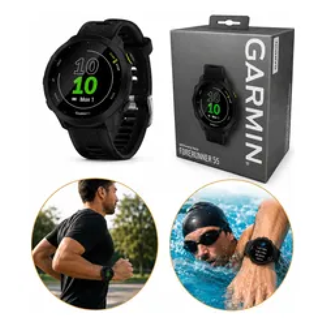 Relógio Garmin Forerunner 55 Monitor Cardíaco Gps 42mm