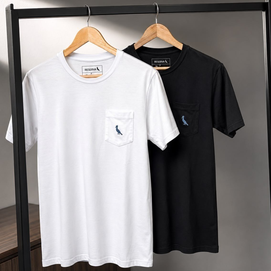 Kit com 2 Camisetas Pica-pau Xadrez Reserva