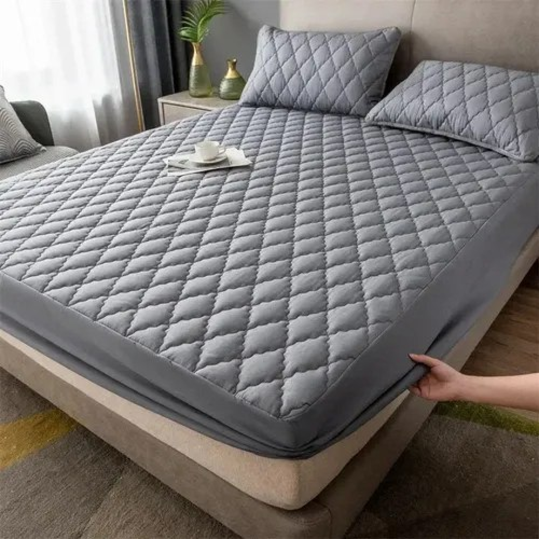 Capa Protetora Colchão Box Casal Padrão Matelado Impermeável (14 cores)