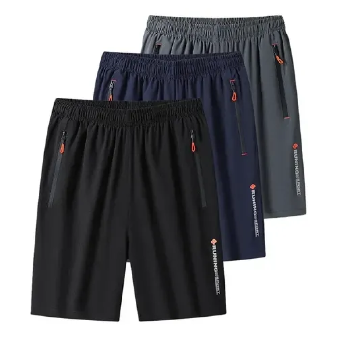 Kit com 3 Bermudas Dry Fit De Alto Padrão