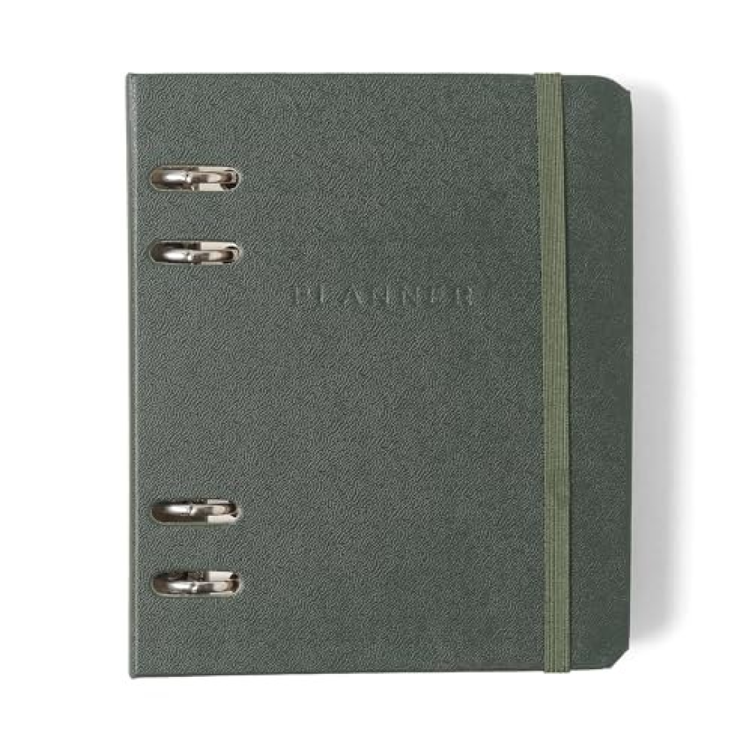 Agenda Planner Argolado 2026 Semanal A6 Verde Oliva