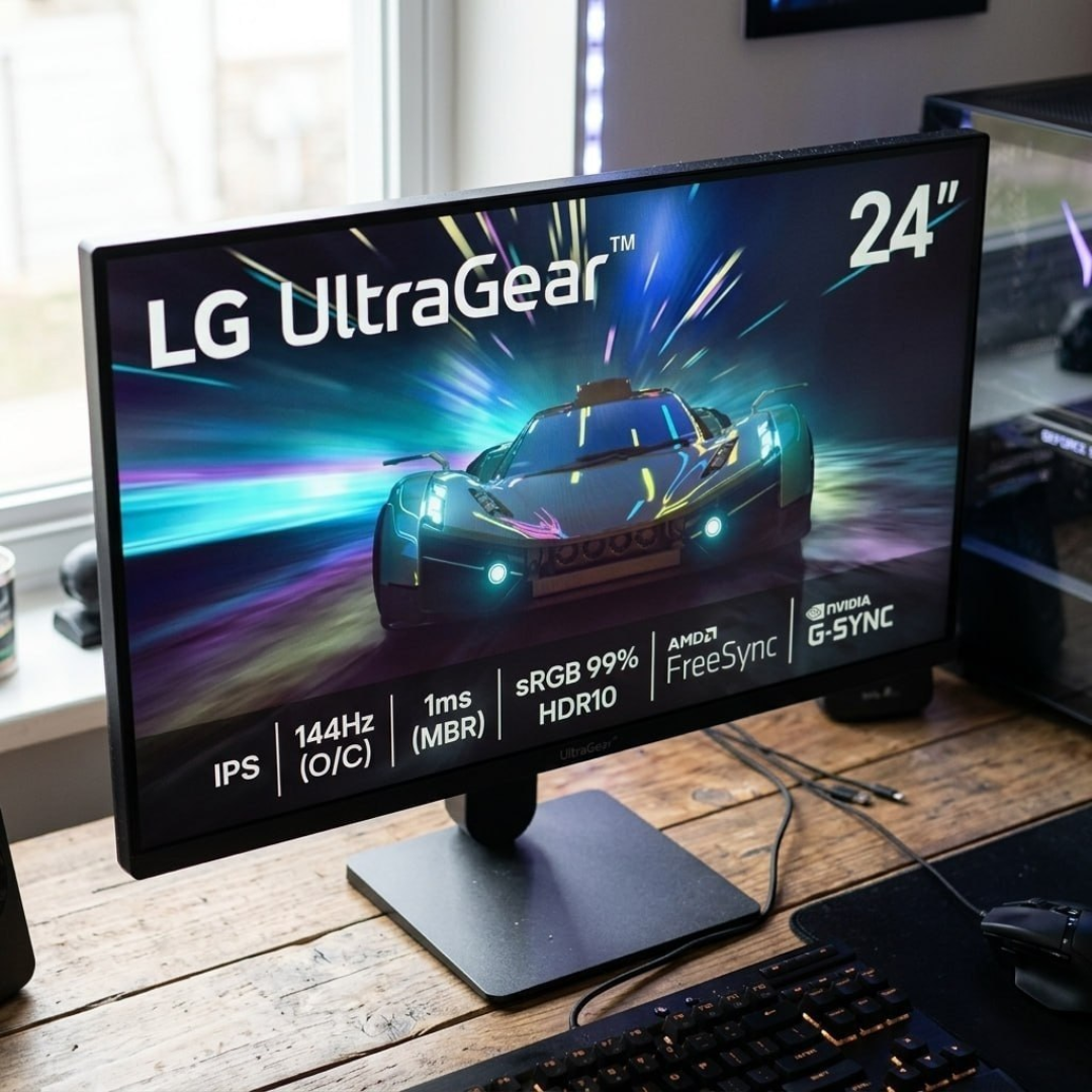 Monitor LG UltraGear 24" FHD 144Hz 1ms